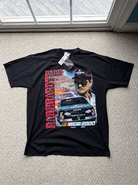 Black Dale Earnhardt Vintage NASCAR 2000 Graphic Tee - Men's Shirt